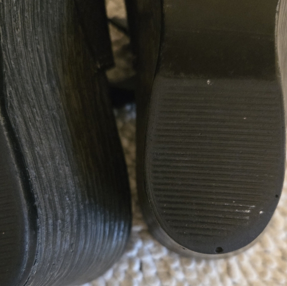 Dansko Vanda Black Pebbled Leather Slingback Peep Toe Wedge Sandals Sz 41 - Picture 8 of 11